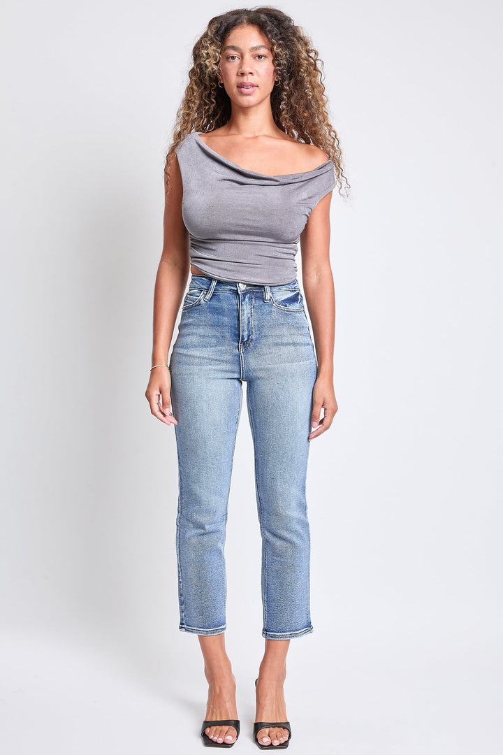 Women's Luxe High Rise Vintage Stretch Straight  Jeans