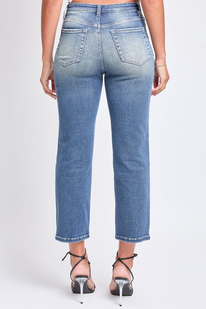 Women's Luxe High Rise Vintage Stretch Straight  Jeans