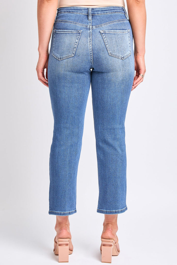 Women's Luxe High Rise Vintage Stretch Straight  Jeans