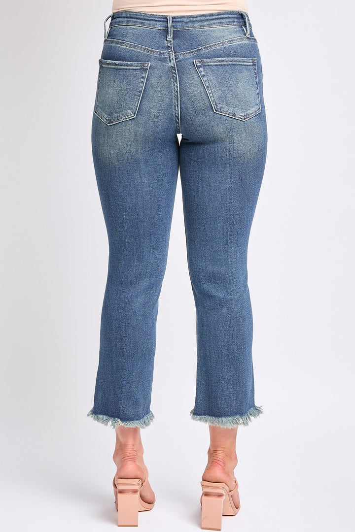 Women's Luxe High Rise Cropped Kick Flare