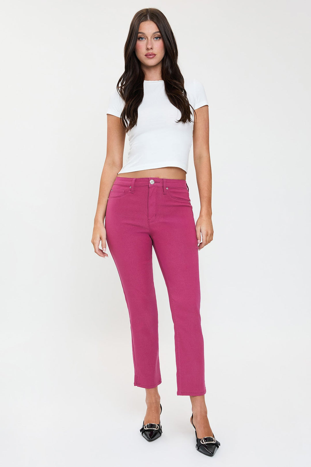 Women's Hyperstretch Cropped Straight Pants