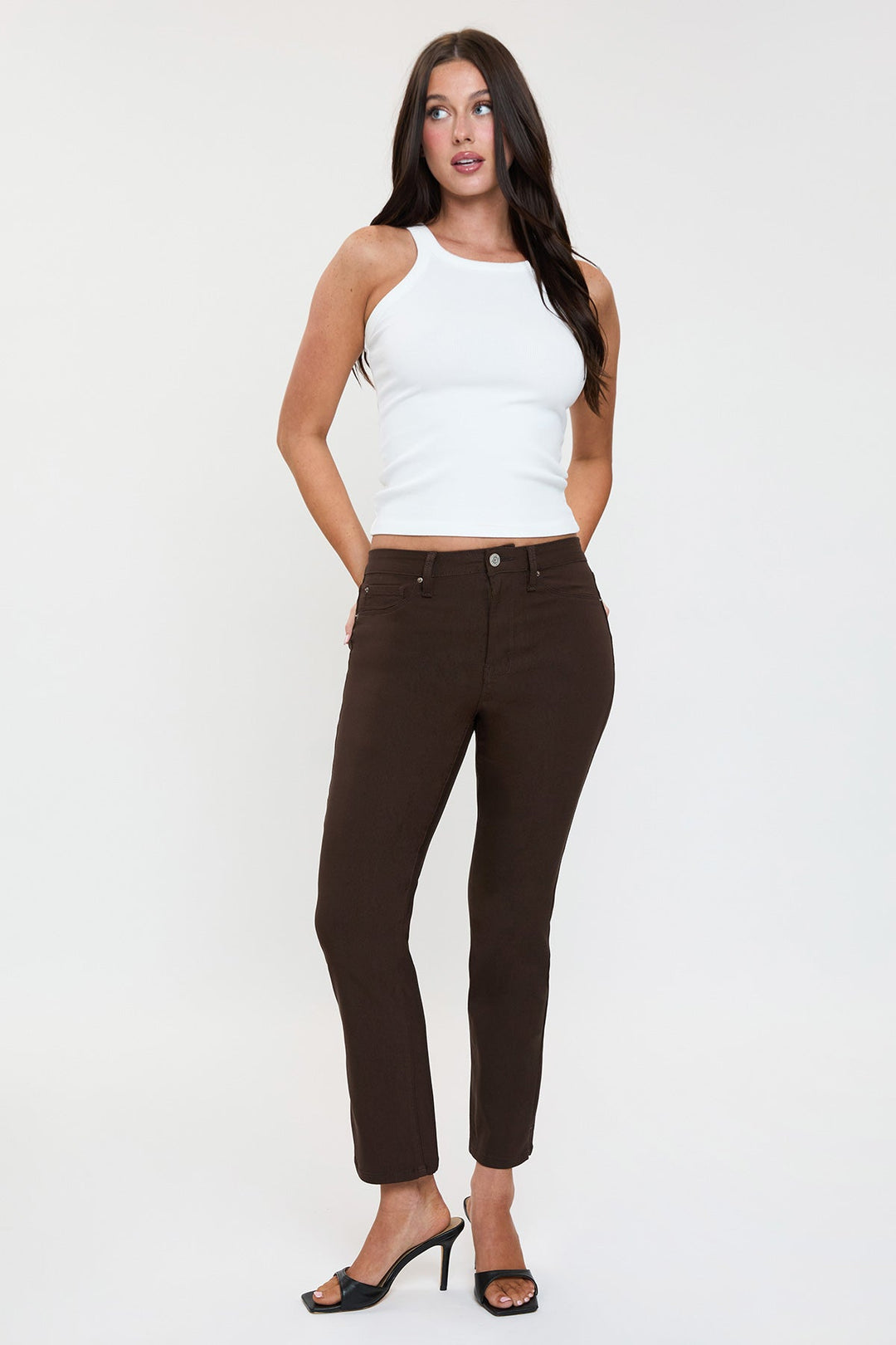 Women's Hyperstretch Cropped Straight Pants