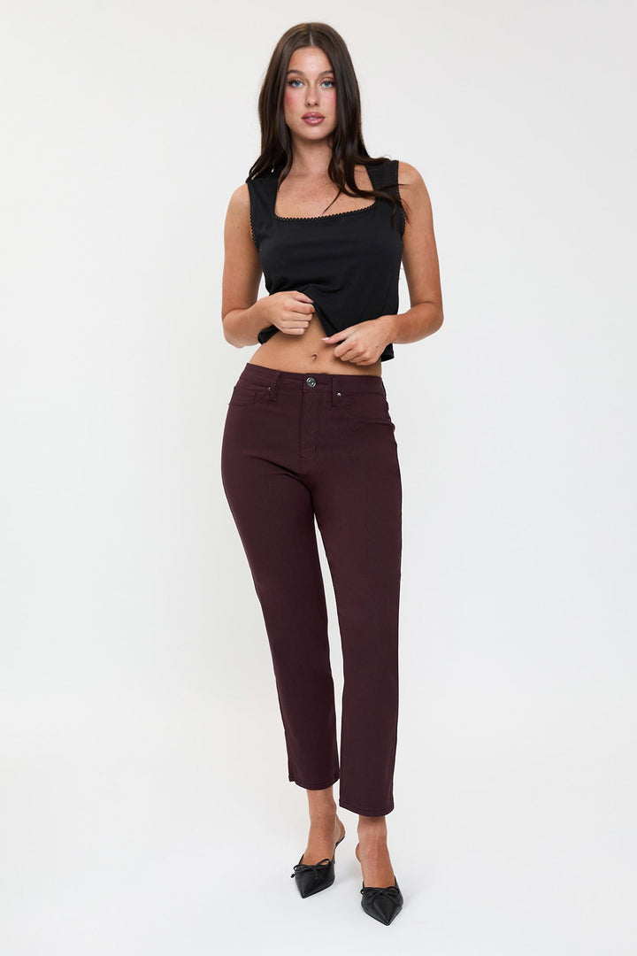 Women's Hyperstretch Cropped Straight Pants