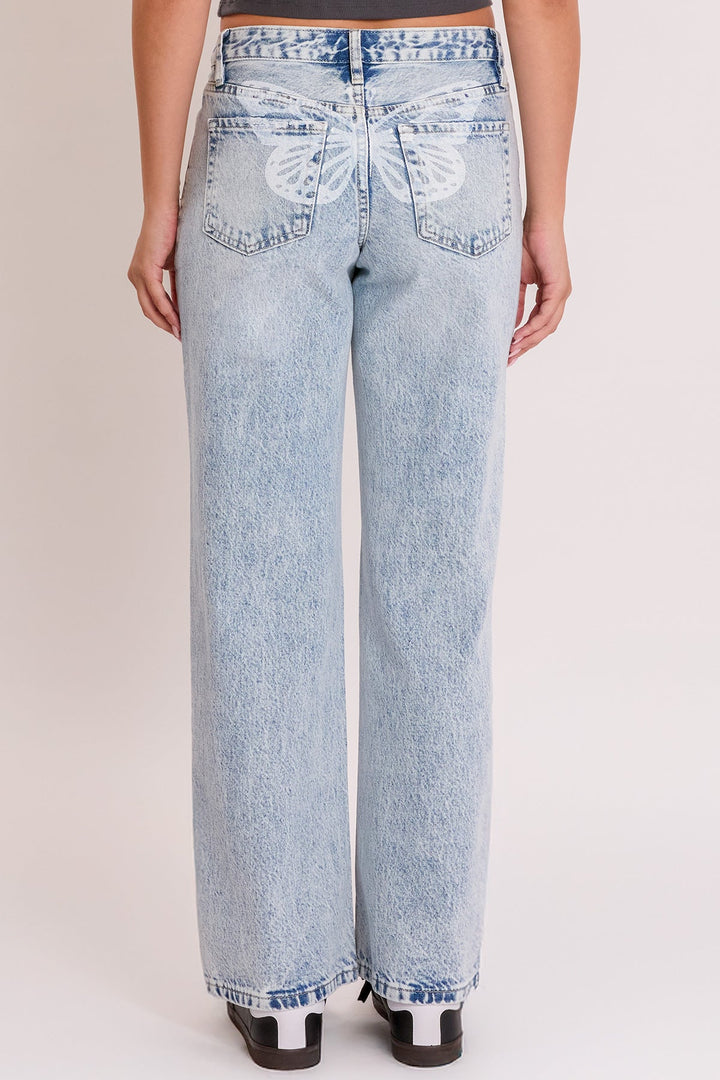 Women's Britney Wide Leg with Butterfly Print