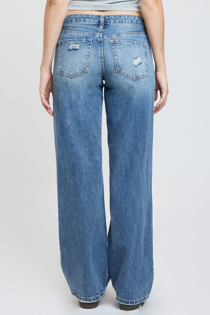 Women's Britney Patchwork Wide Leg Jeans