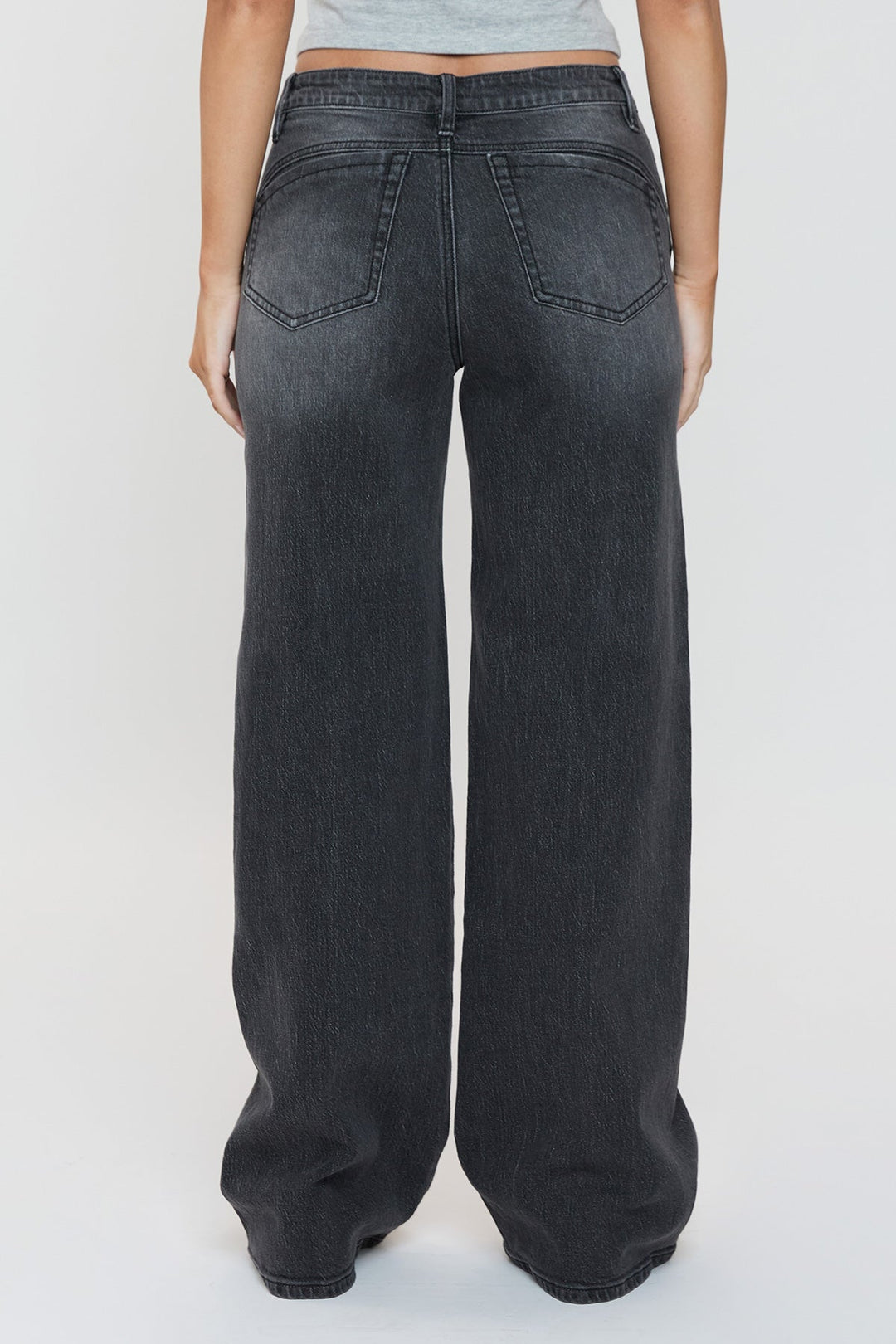 Women's Luxe Bella Seam Detail Wide Leg Jeans