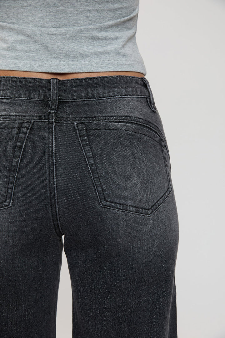 Women's Luxe Bella Seam Detail Wide Leg Jeans