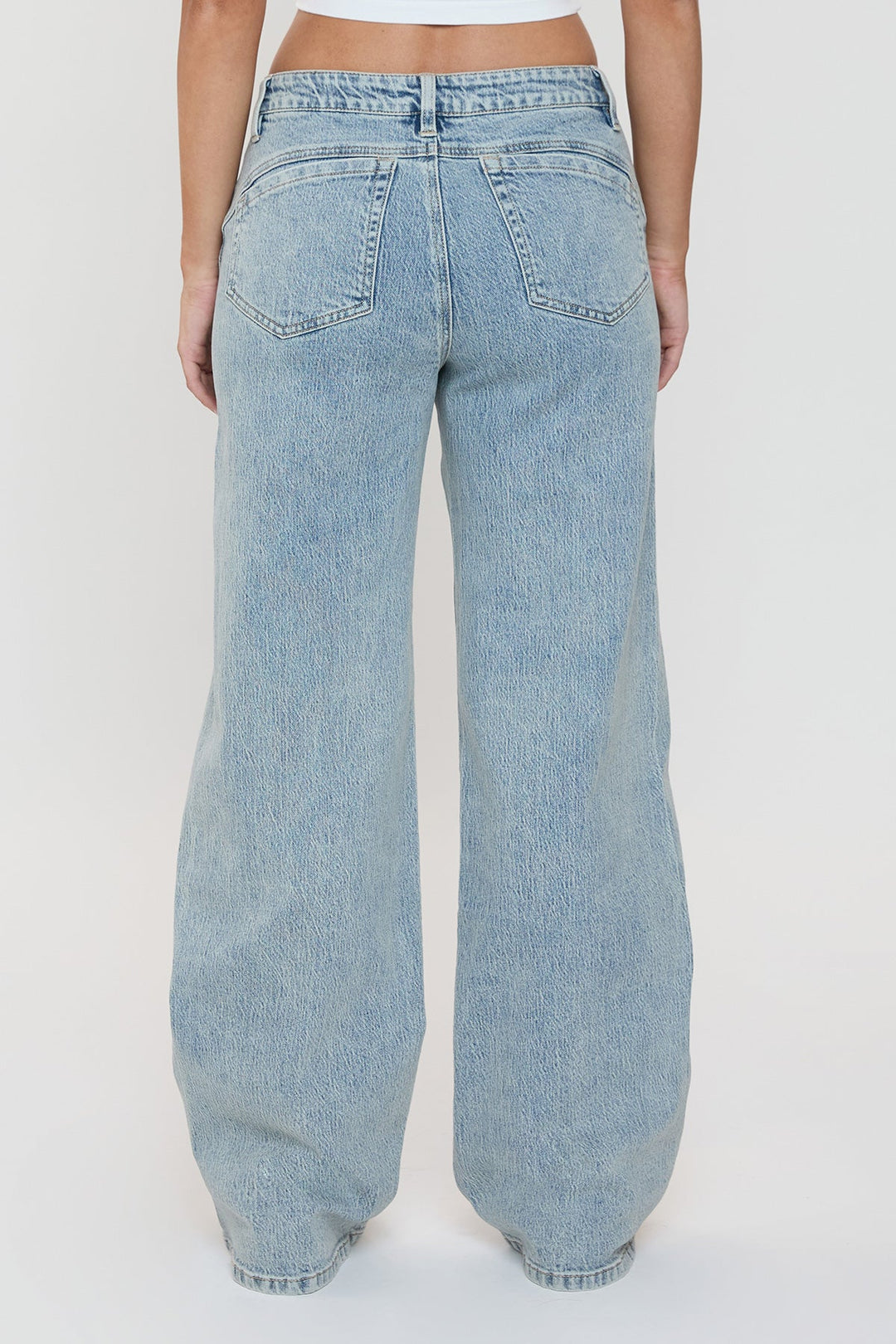 Women's Luxe Bella Seam Detail Wide Leg Jeans
