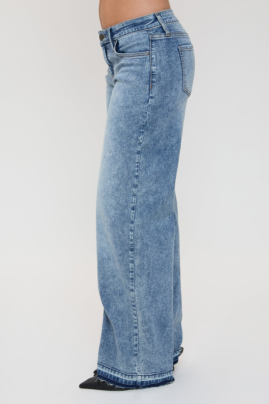 Women's Britney Release Hem Wide Leg Jeans