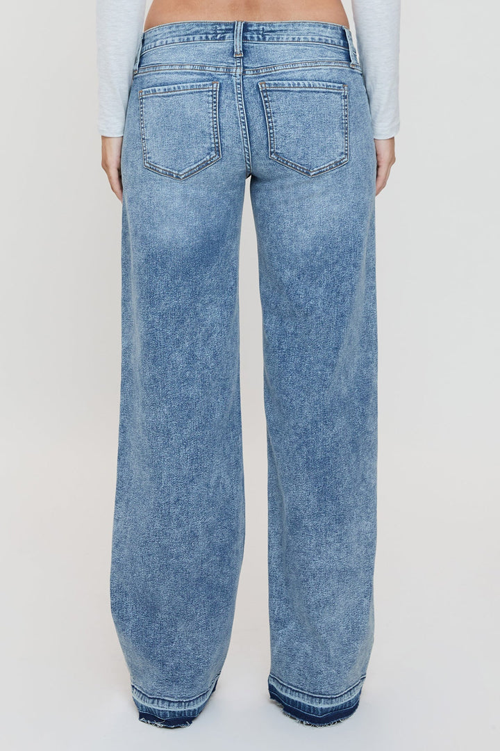 Women's Britney Release Hem Wide Leg Jeans
