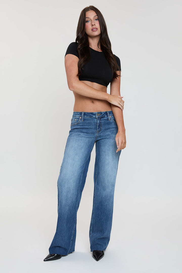 Women's Britney Low Rise Wide Leg Jeans