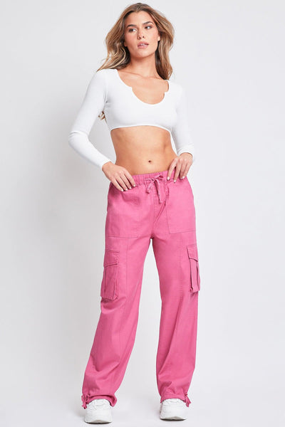 Women's Mid Rise Pull On Cargo Pants