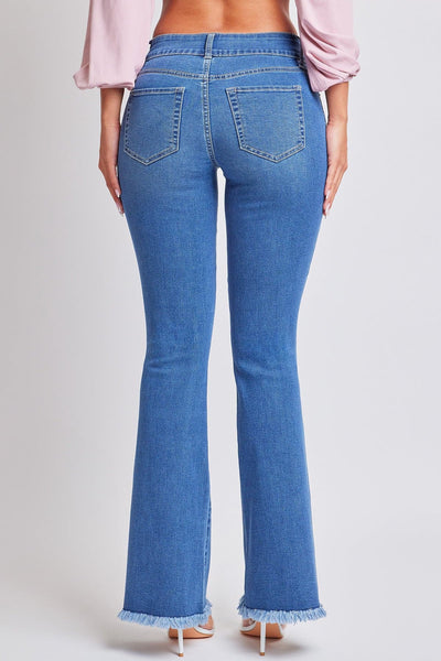 Women's Belted Flare Jeans