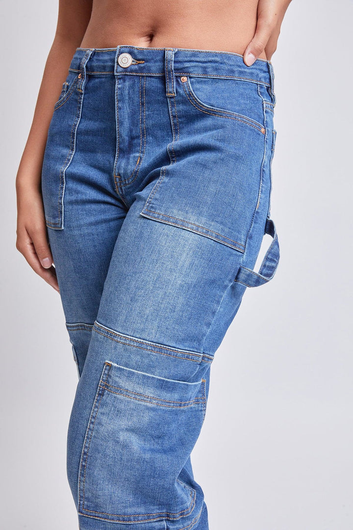 Women’s High Rise Straight  Cargo Jeans