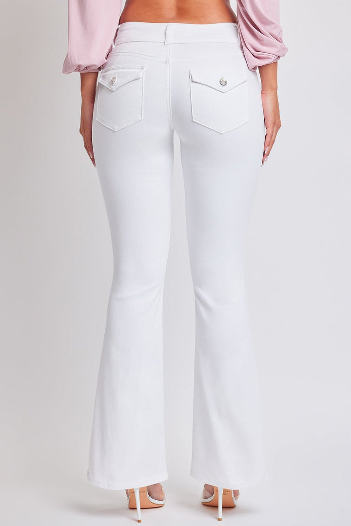 Women's Flare Flap Back Pocket Jeans