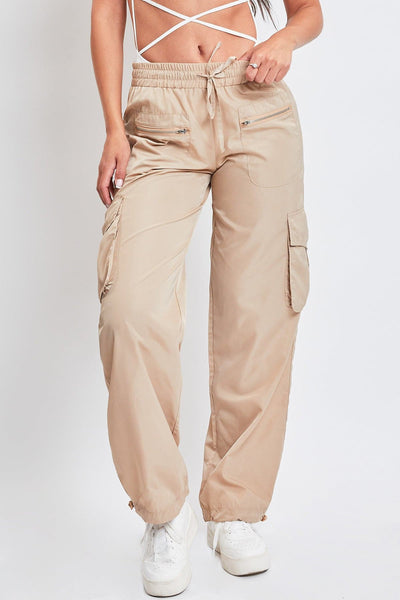 Women's Nylon Cargo Jogger With Zippers