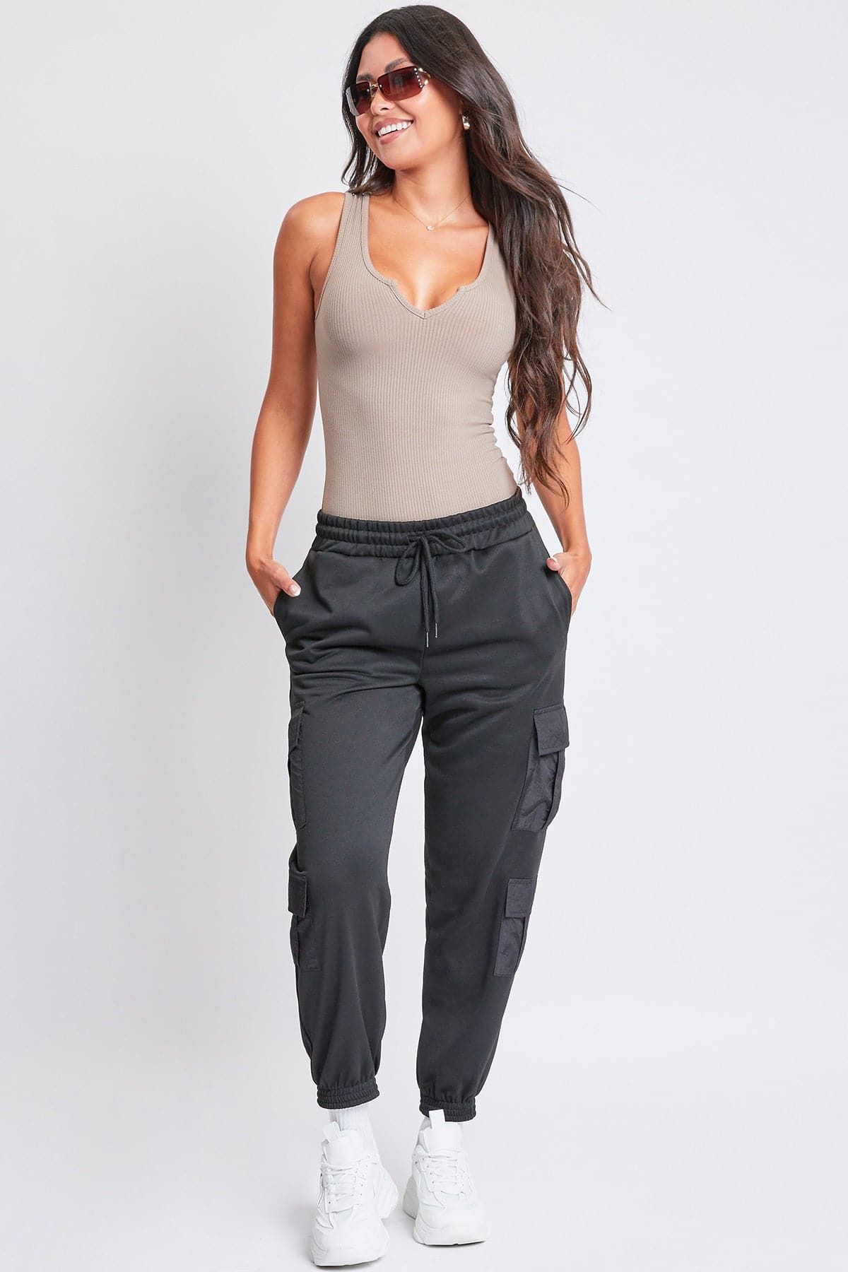 Women's Joggers with Nylon Pockets