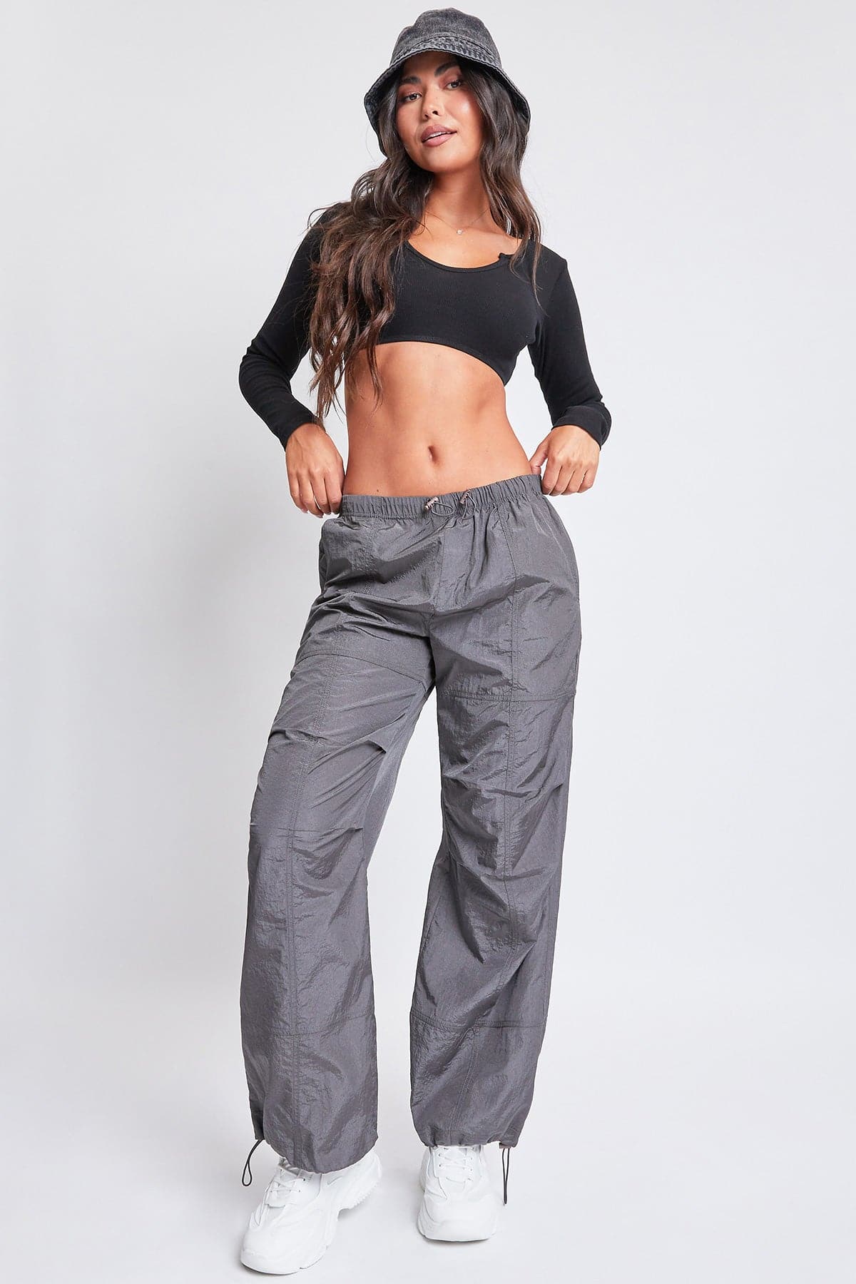 Women's Pull-On Nylon Parachute Pants