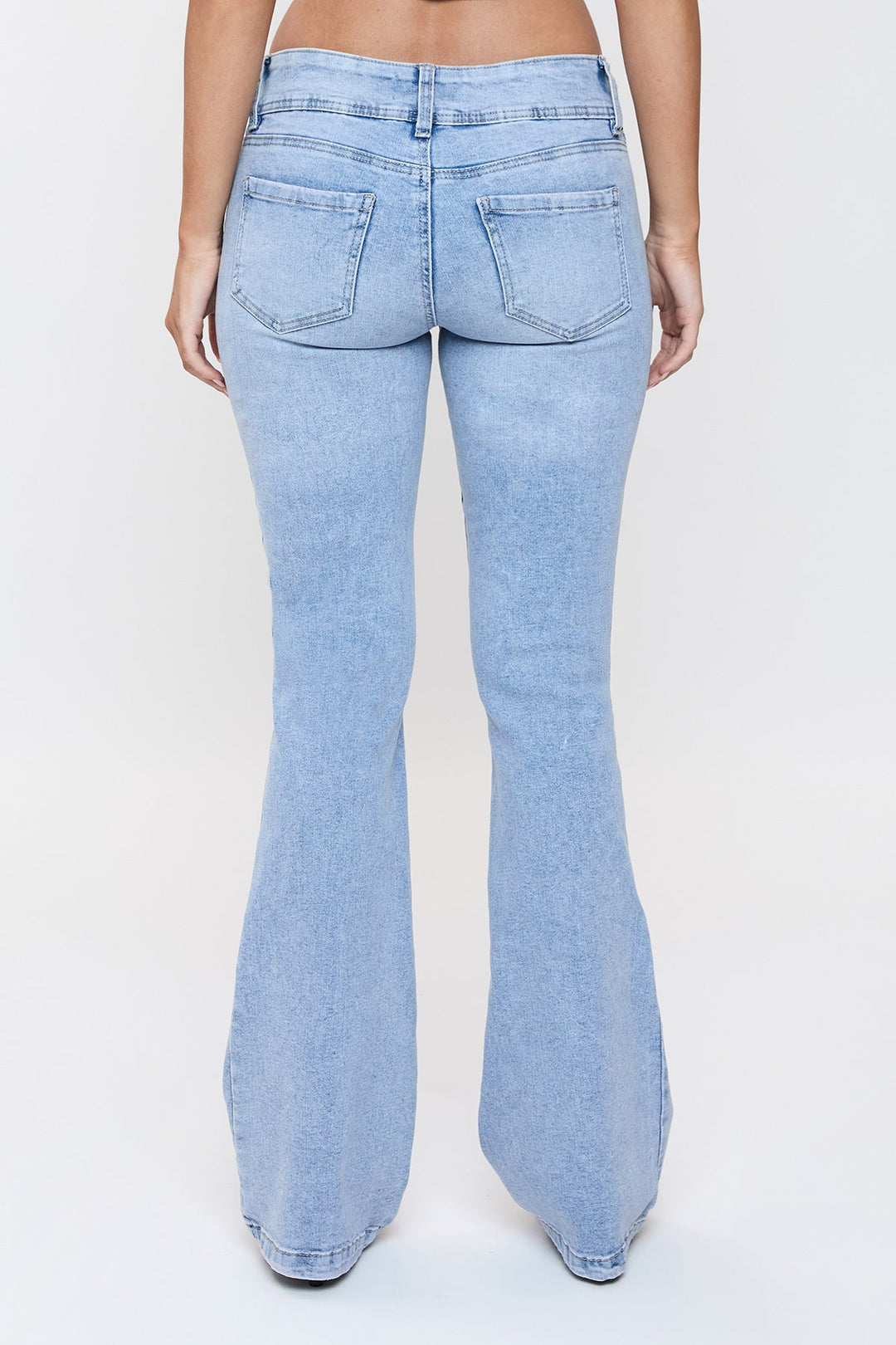 Women's Patch Pocket Flare Jeans