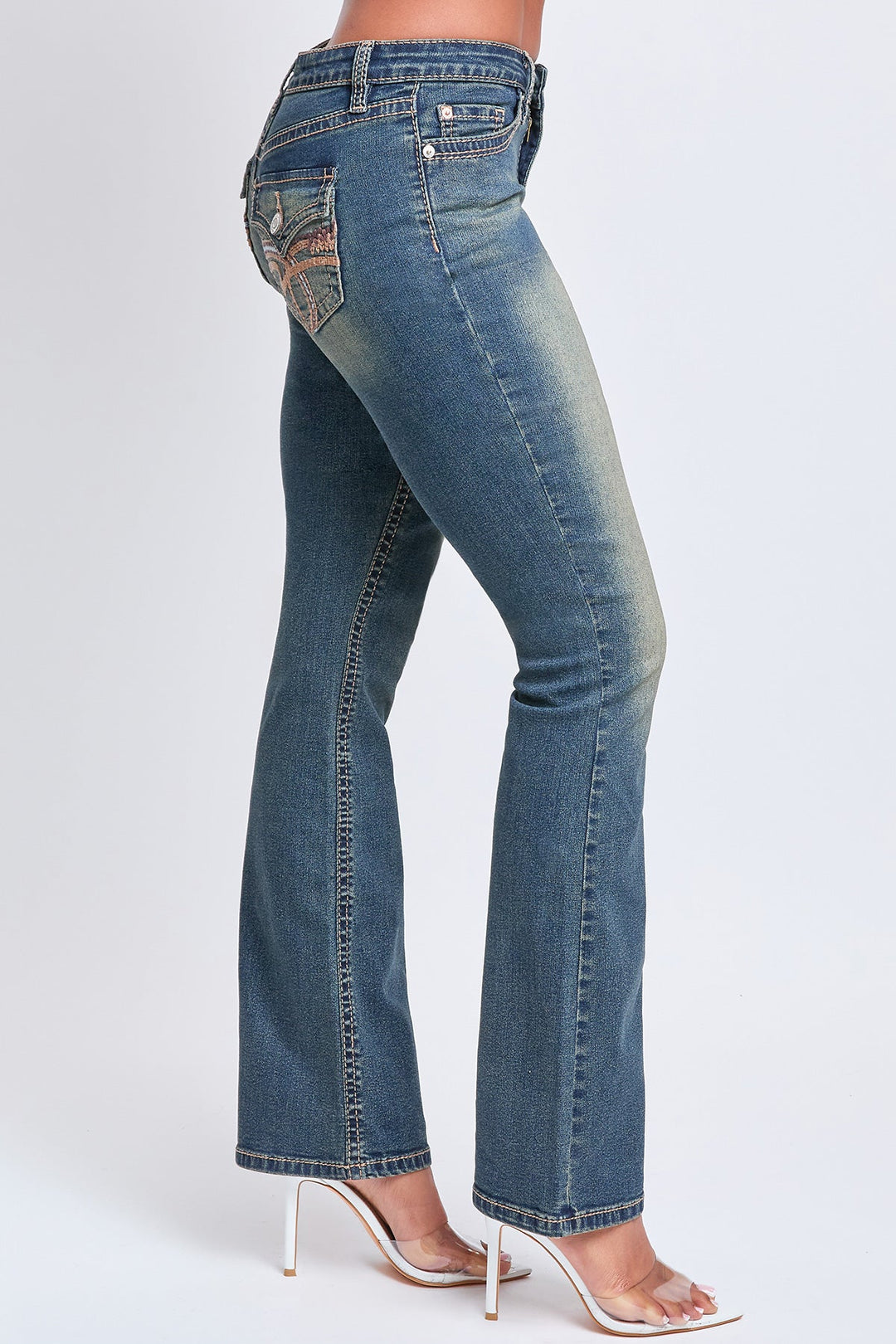 Women’s Premium Heavy Stitch Mid-Rise Bootcut Jeans