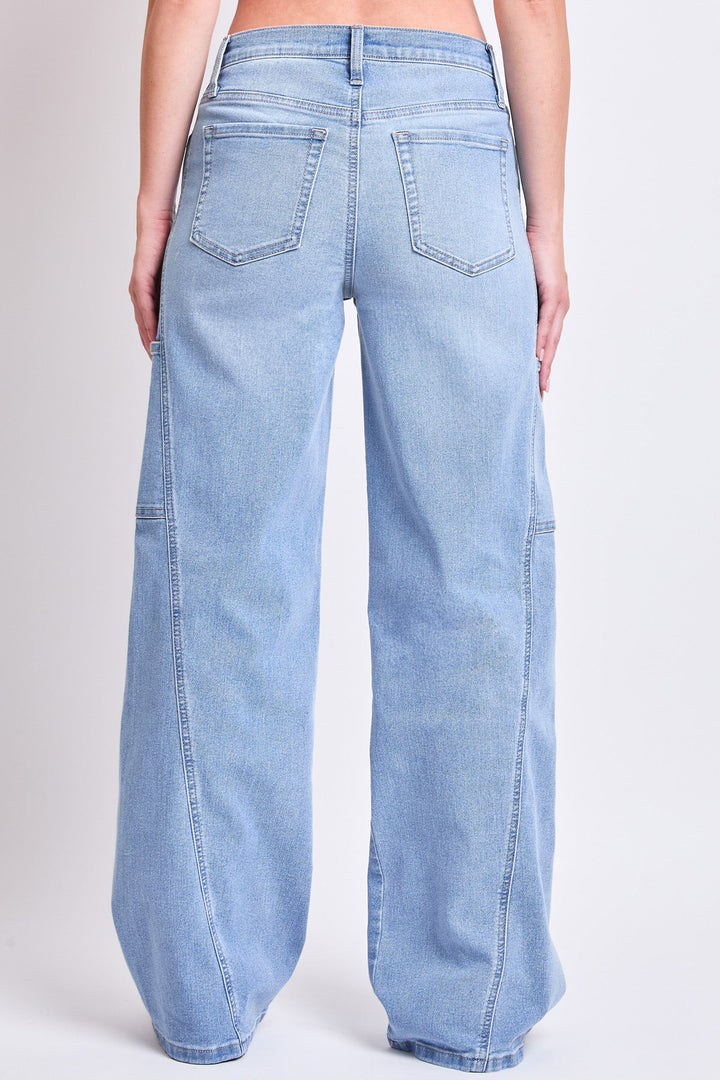Women's High Rise Wide Leg Cargo Jeans
