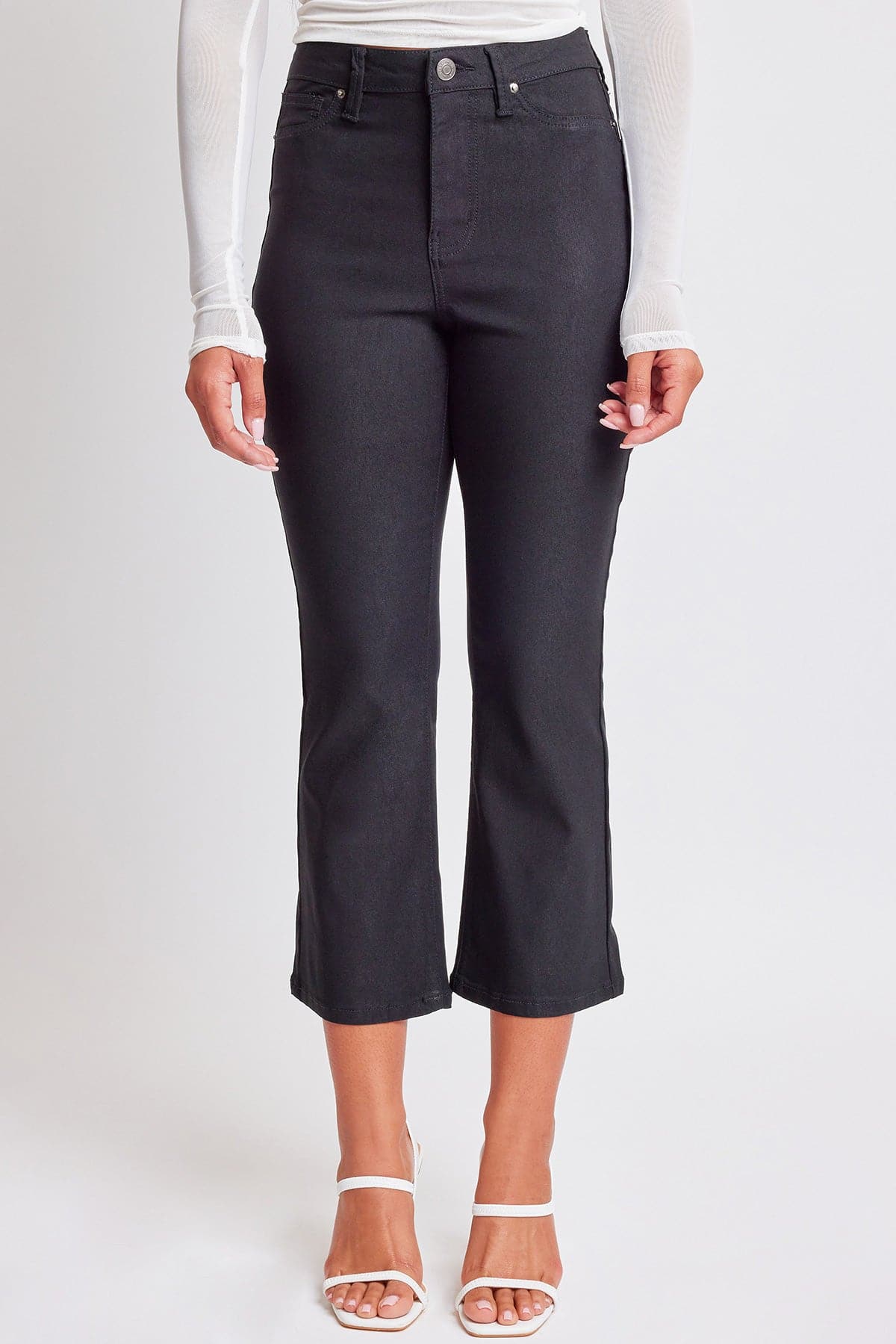 Women's Hyperstretch Cropped Kick Flare Leg Pants