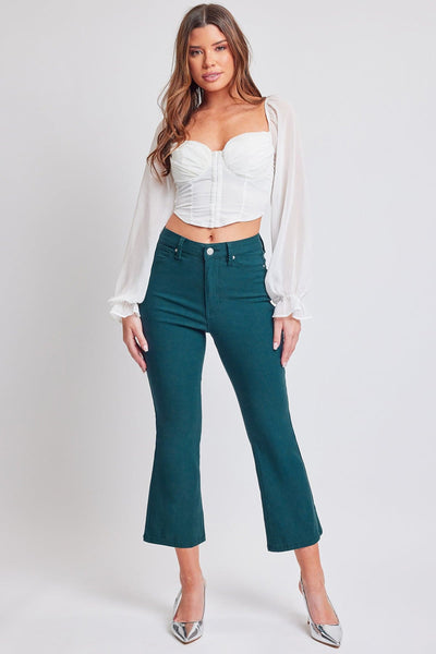 Women's Hyperstretch Cropped Kick Flare Leg Pants