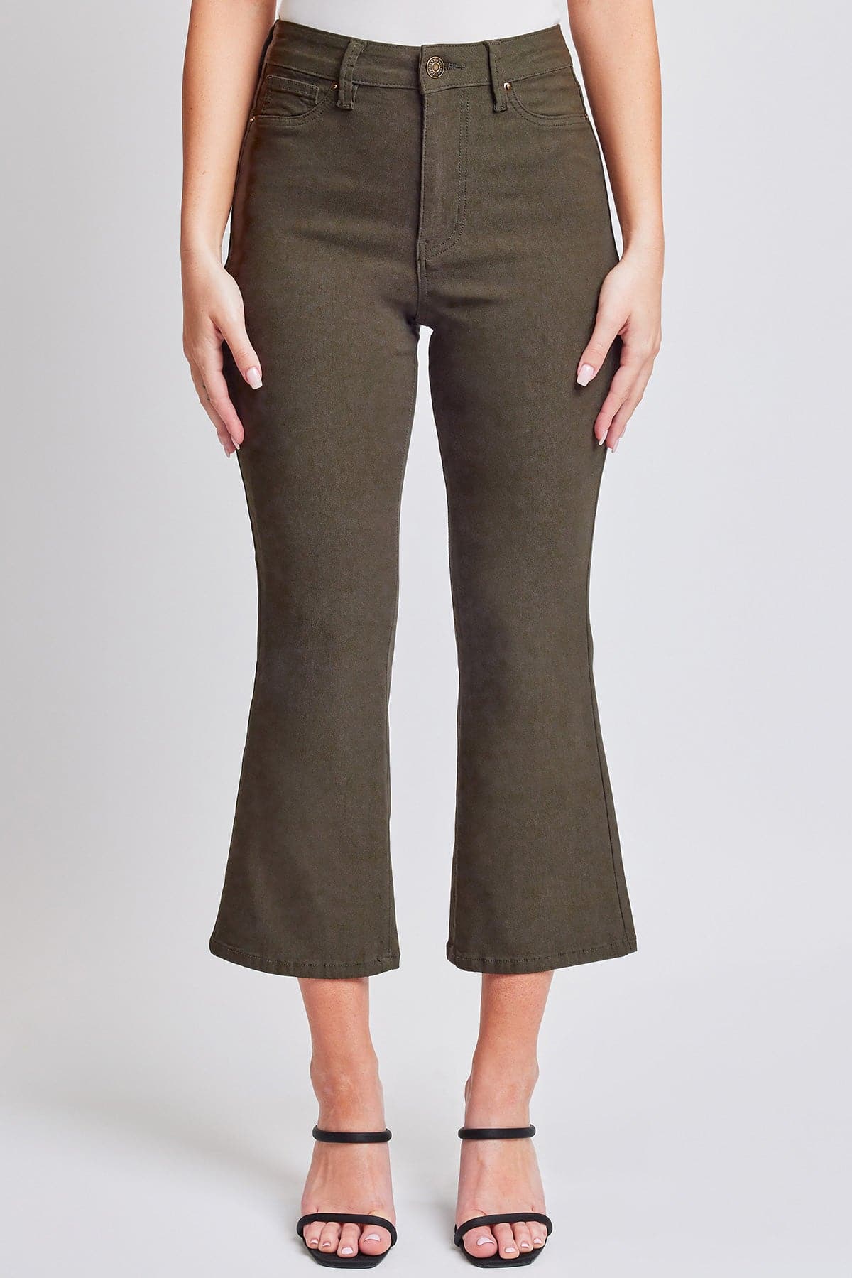 Women's Hyperstretch Cropped Kick Flare Leg Pants