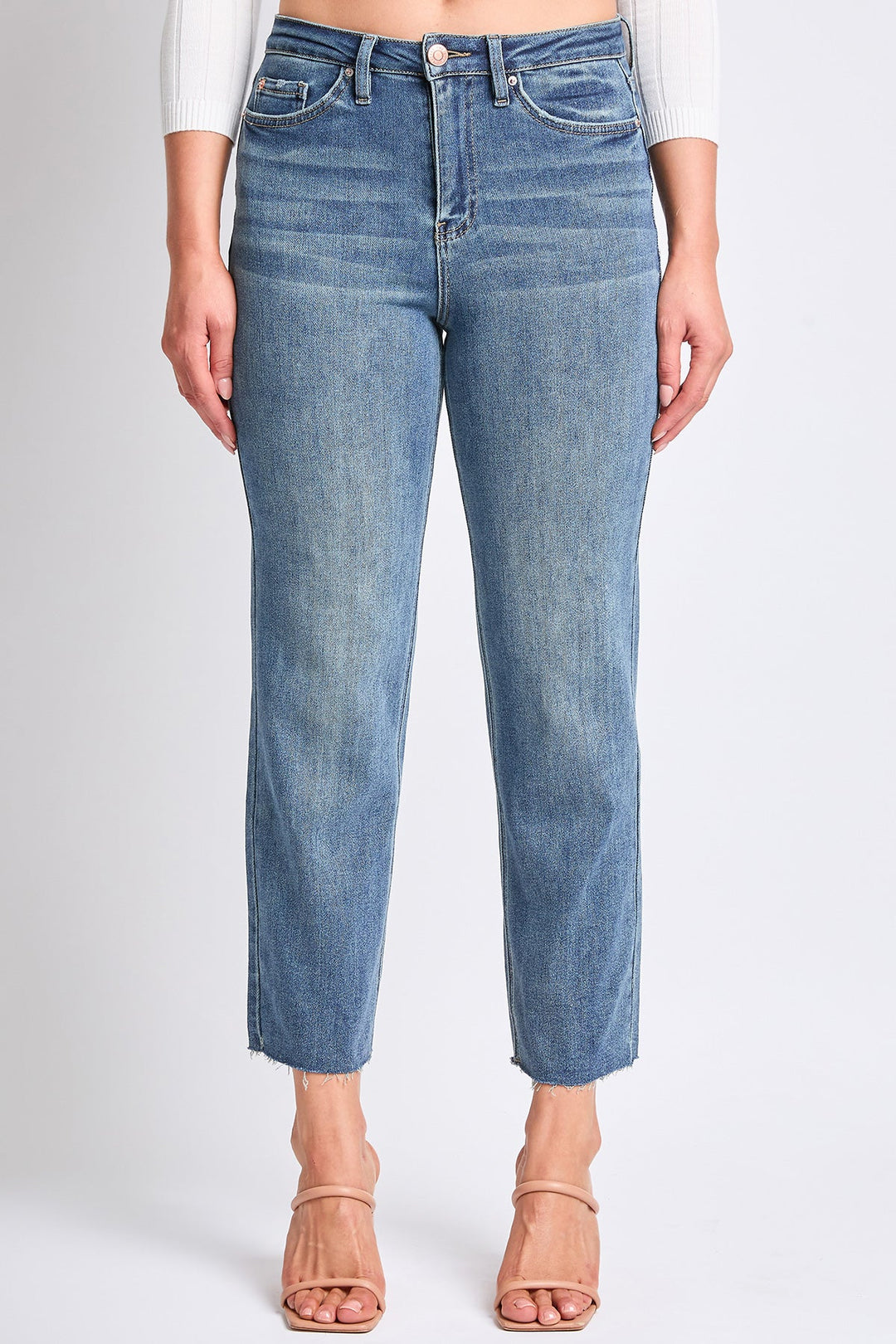 Women's Luxe Cropped Straight  Jeans