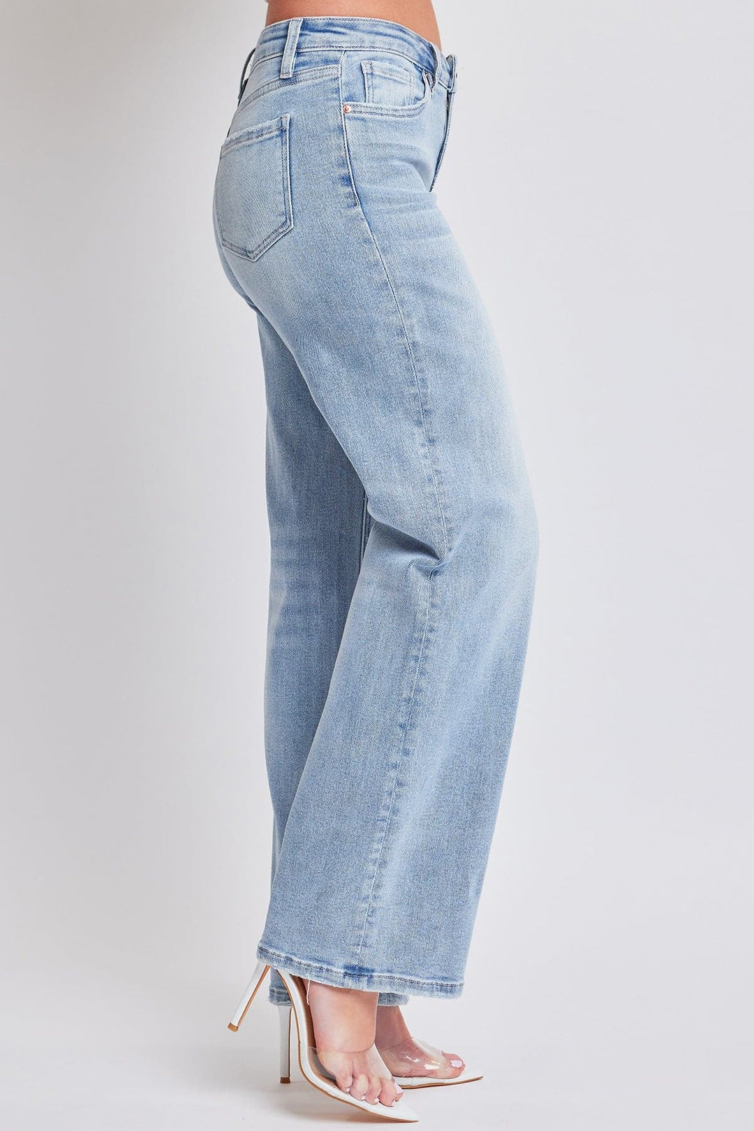 Women's Luxe Mid Rise Wide Leg Jeans