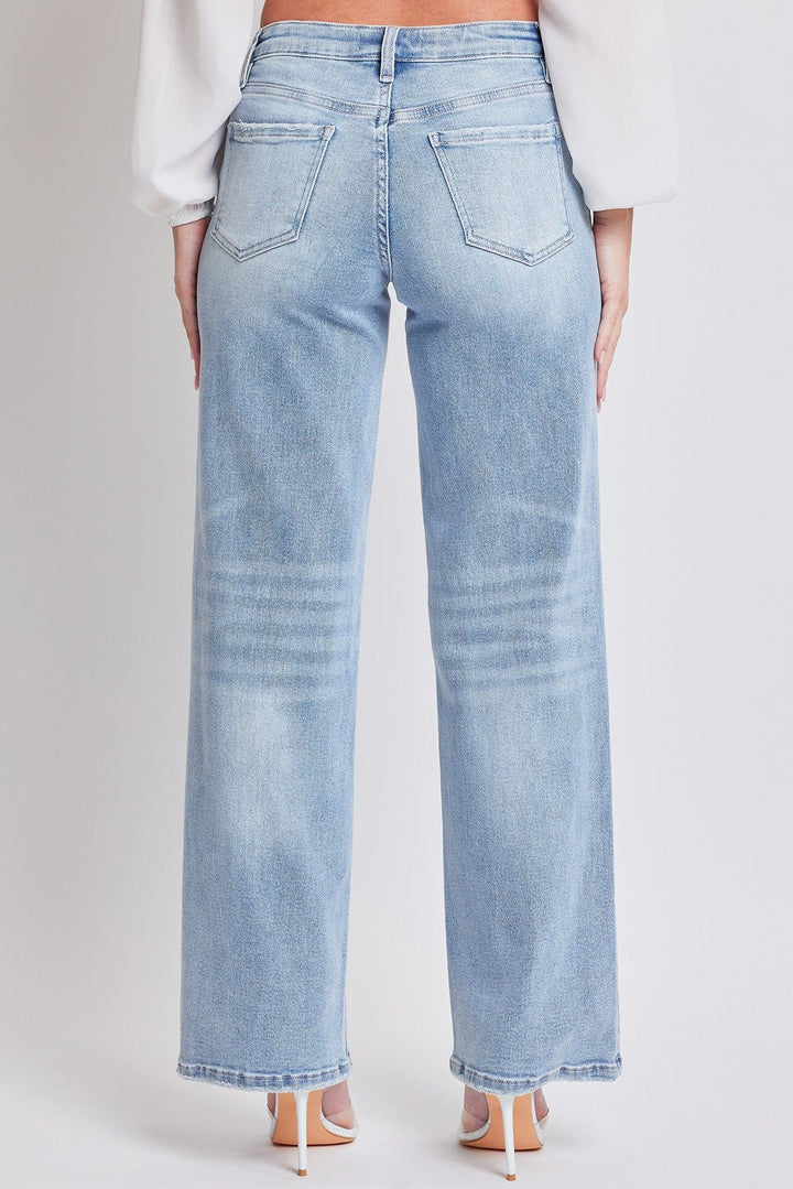 Women's Luxe Mid Rise Wide Leg Jeans
