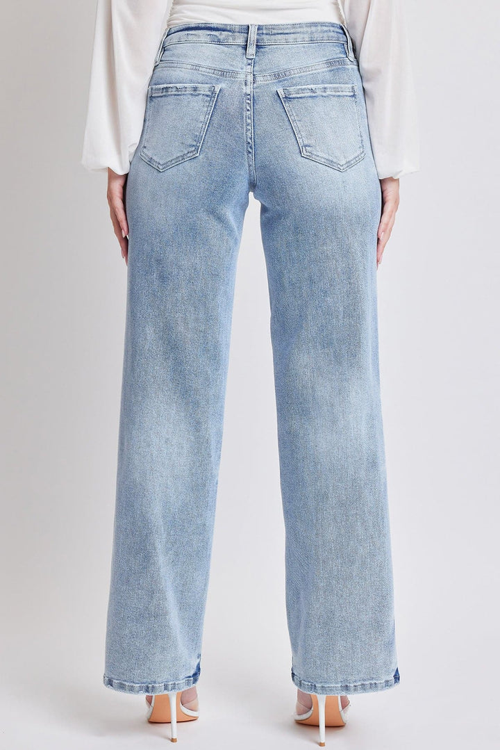 Women's Luxe Mid Rise Wide Leg Jeans