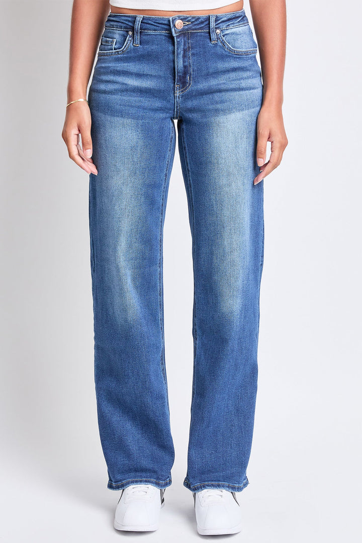 Women's Luxe Mid Rise Wide Leg Jeans