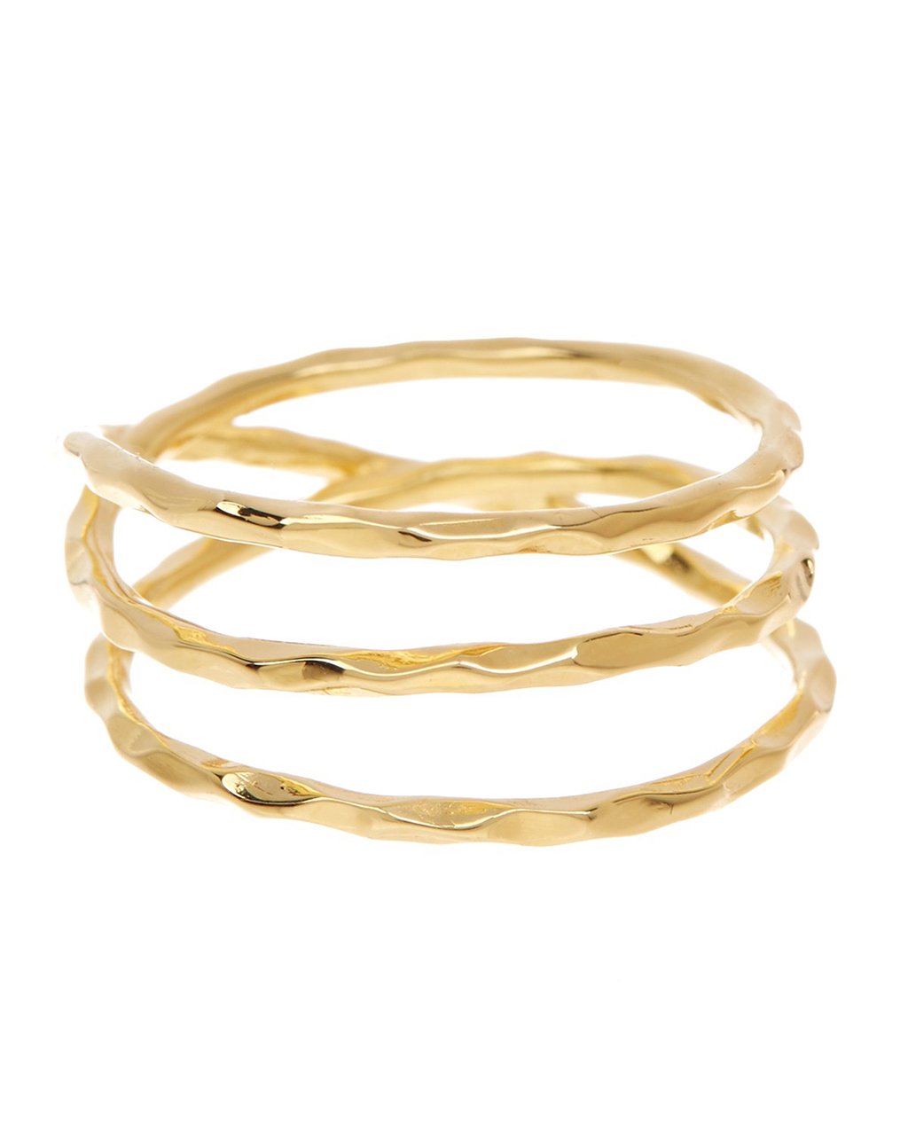 Sterling Silver Textured Multi Band Ring