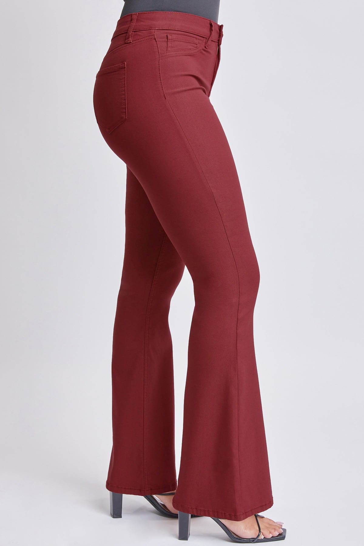 Women's Hyperstretch Flare Pants, Dark Rose