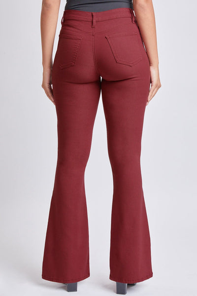 Women's Hyperstretch Flare Pants, Dark Rose