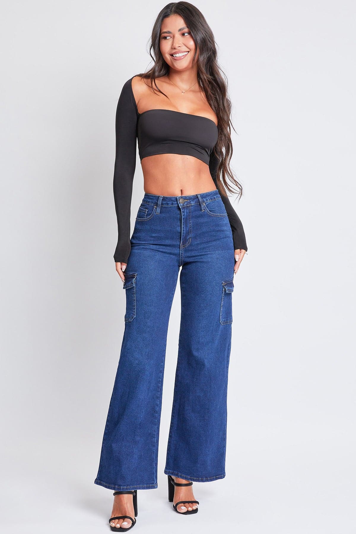 Women's Skater Cargo Wide Leg Jeans