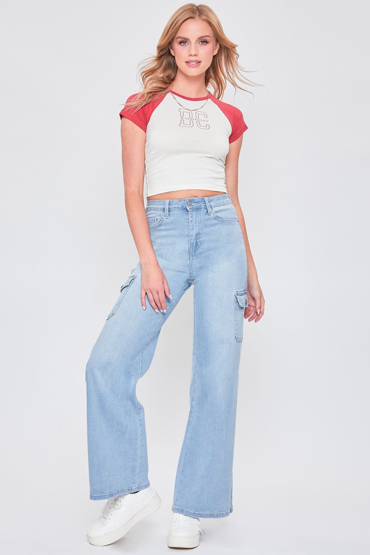 Women's Skater Cargo Wide Leg Jeans