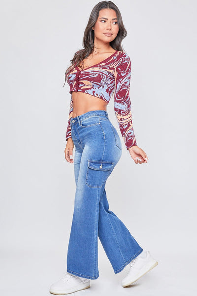 Women's Skater Cargo Wide Leg Jeans