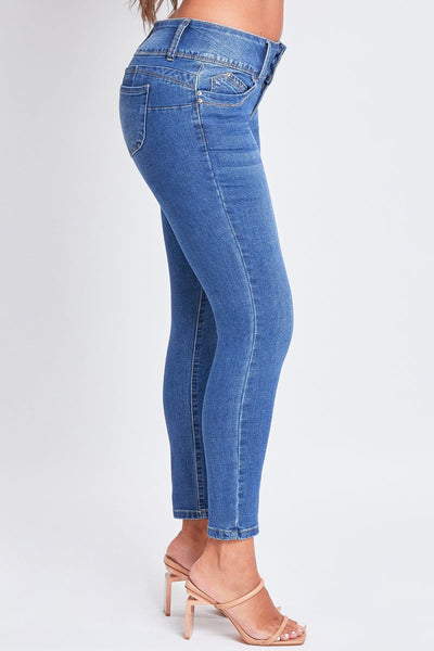 Women's Sustainable WannaBettaButt 3 Button Skinny Jeans