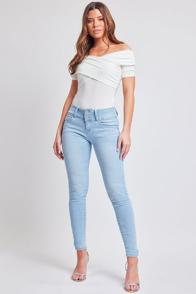 Women's Sustainable WannaBettaButt 3 Button Skinny Jeans