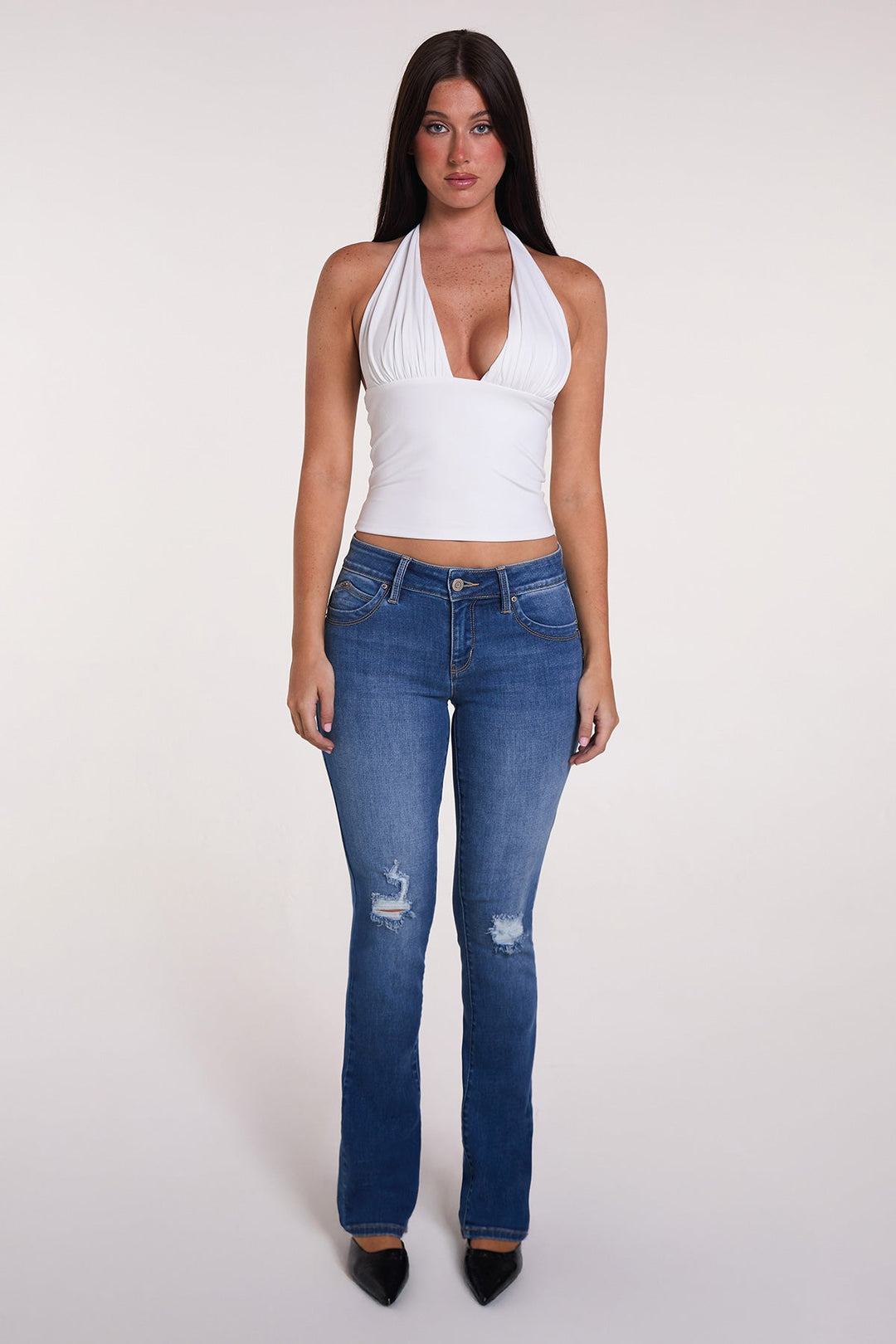 Women's Luxe Mid Rise WannaBettaButt Bootcut Jeans