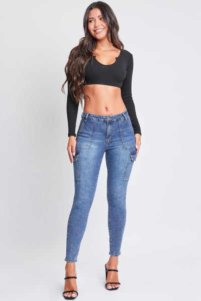 Women's High Rise Skinny Cargo Jeans