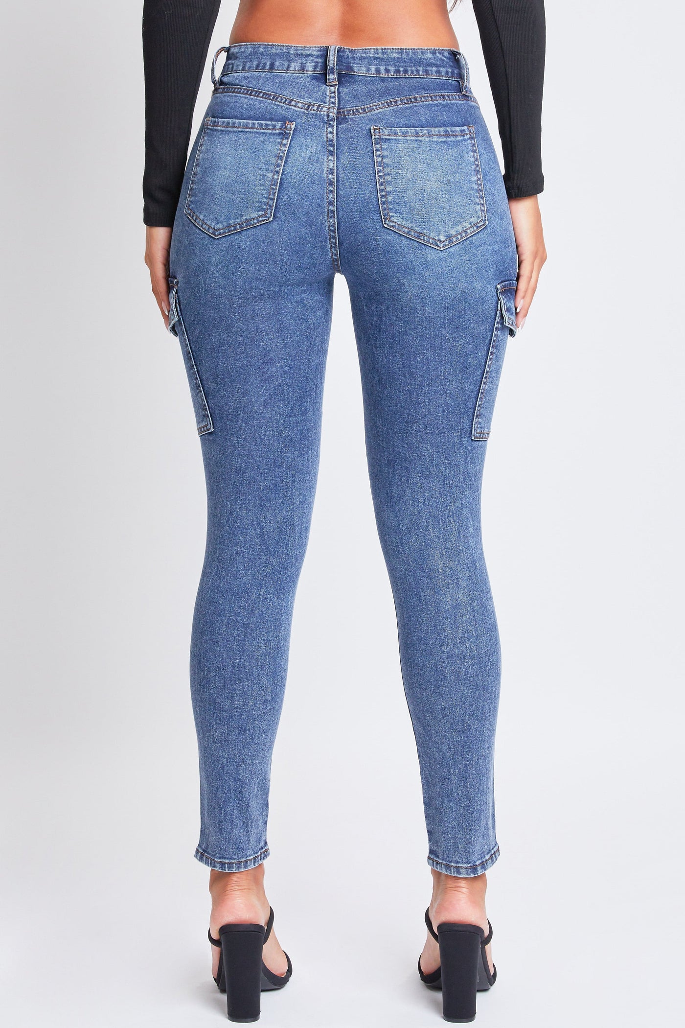 Women's High Rise Skinny Cargo Jeans