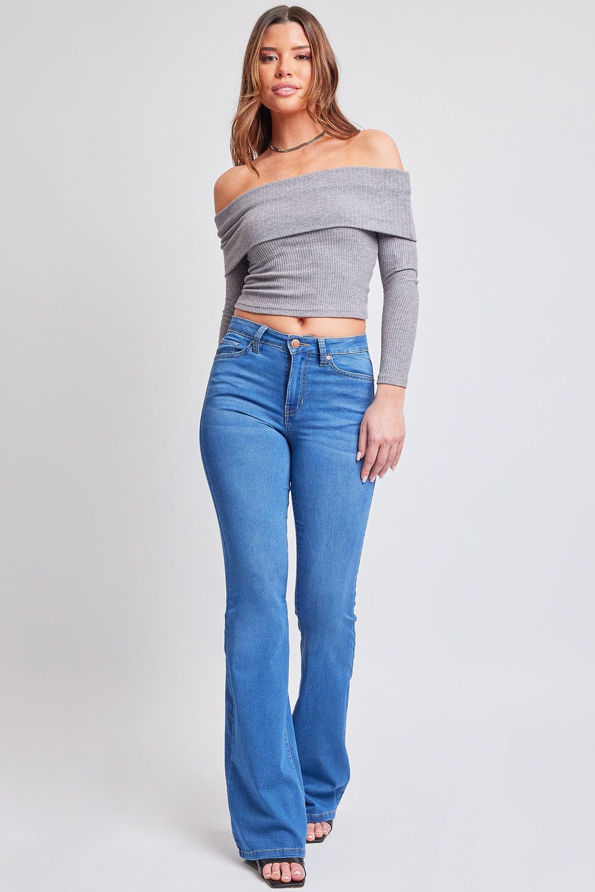 Women's Essential Hyperdenim  Flare Jeans - Long & Regular Inseam