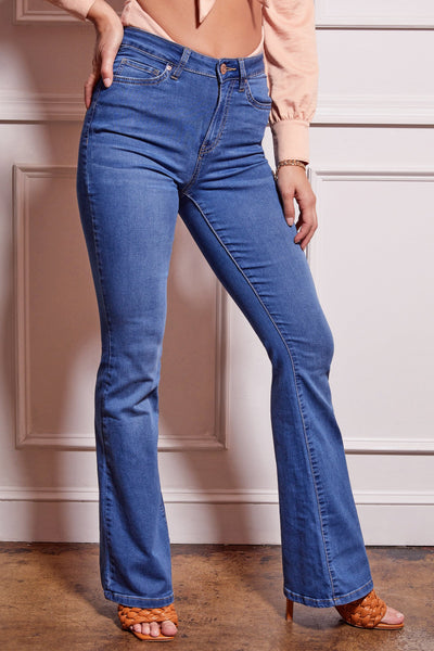 Women's Essential Hyperdenim  Flare Jeans - Long & Regular Inseam