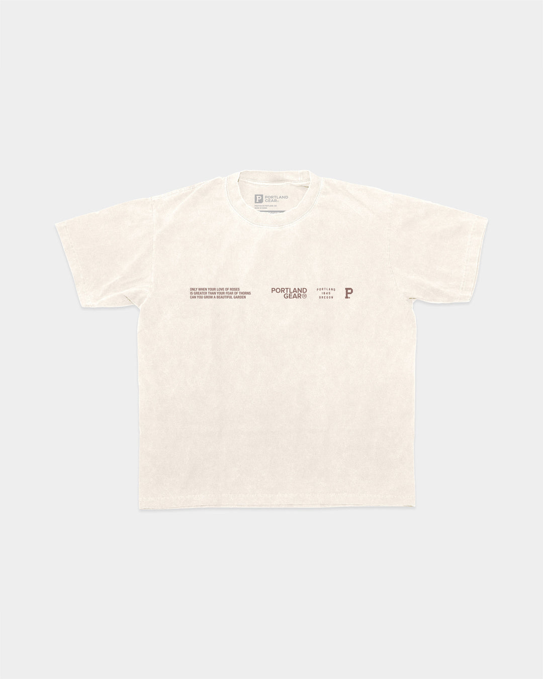 All-American Slogan Tee - Cream