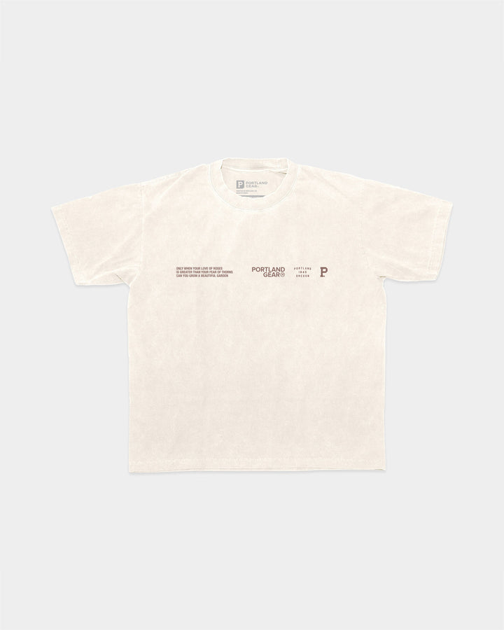 All-American Slogan Tee - Cream