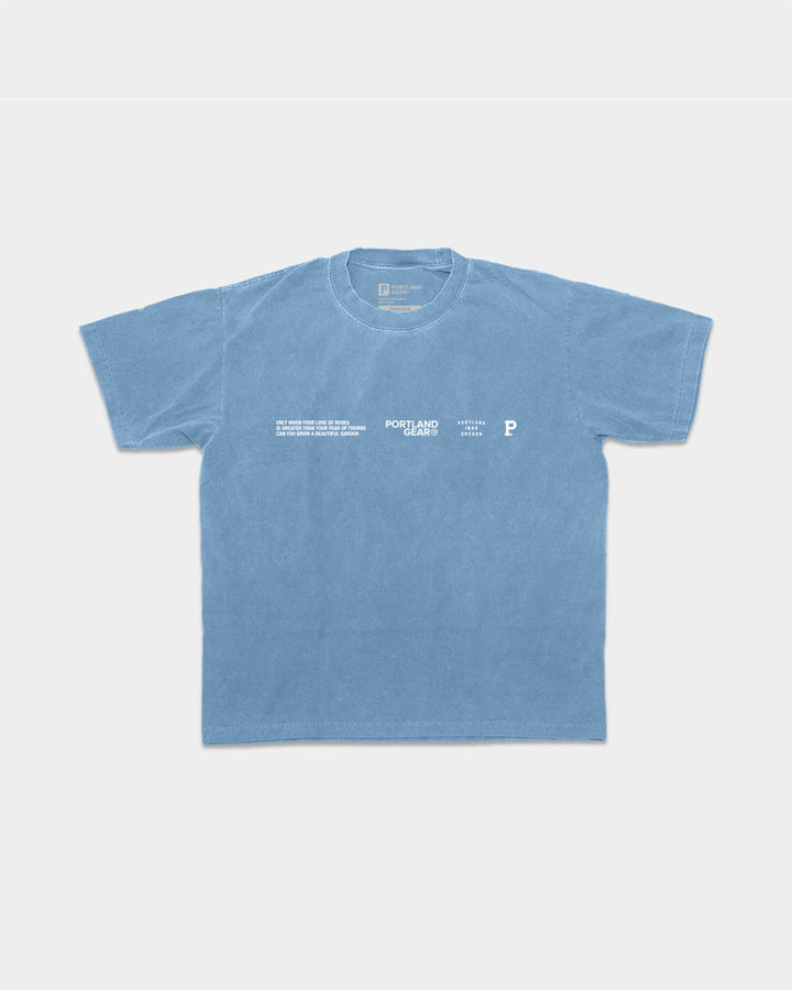 All-American Slogan Tee - Sky