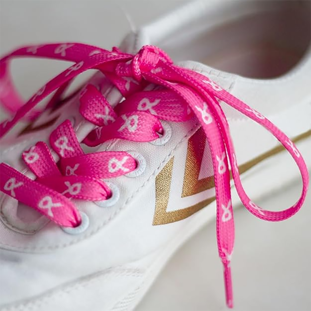 Pink Ribbon Shoe Laces